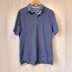 Robert Graham Classic Fit Short Sleeve Polo Shirt Navy Blue Men’s Size L EUC